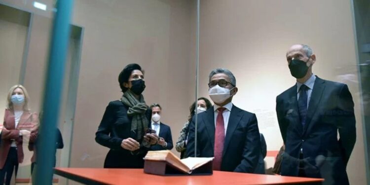 Duta Besar (Dubes) RI untuk Belanda, Mayerfas, menghadiri acara Pembukaan Pameran Revolusi Kemerdekaan Indonesia di Rijksmuseum Belanda pada Kamis (10/2/2022). (MASAPNEWS/ANT/HO-Dokumentasi KBRI Den Haag)