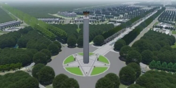 Ilustrasi- Bagian dari disain ibu kota negara (MASAPNEWS/ANT/Paparan Kementerian PUPR)