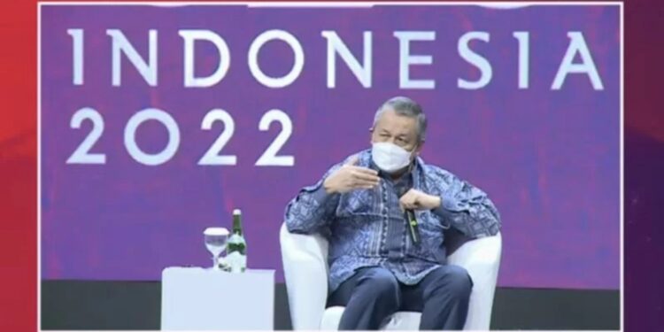 Gubernur Bank Indonesia Perry Warjiyo dalam Agenda Presidensi G20 Indonesia di Jakarta, Sabtu (19/2/2022). (MASAPNEWS/ANT)