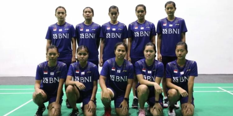 Tim putri bulu tangkis Indonesia lolos ke babak final Kejuaraan Bulutangkis Asia Beregu (BATC) 2022 di Malaysia, Sabtu. (MASAPNEWS/ANT/dokumentasi PP PBSI)