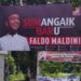 Baliho Faldo Maldini di Simpang Padang Baru Kota Padang. (MASAPNEWS/ANT)