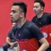 Wakil diaspora Indonesia bermain di ajang bulu tangkis Qatar-Indian Association (QIA) Badminton Open Tournament, yang diselenggarakan di Doha pada 17-27 Februari 2022. (KBRI Doha)