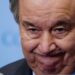 Sekjen PBB Antonio Guterres memberikan keterangan media setelah rapat Dewan Keamanan PBB membahas krisis yang terjadi antara Ukraina dengan Rusia, di Kota New York, Amerika Serikat, Rabu (23/2/2022). (MASAPNEWS/ANT/REUTERS)