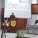 Ketua DPRD Kabupaten Gumas Akerman Sahidar menyampaikan sambutan pada Musrenbang RKPD kabupaten 2023, di Kuala Kurun, Selasa (22/3/2022). (MASAPNEWS/GCM)