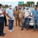 Rombongan Komisi IV saat meninjau jalan yang digunakan perusahaan perkebunan kelapa sawit BGA Group di Kecamatan Cempaga Hulu, Selasa (22/3/2022). (ANT)