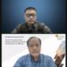 Tangkapan layar pengamat politik Universitas Paramadina A. Khoirul Umam (bawah) dalam webinar bertajuk "Wacana Penundaan Pemilu: Membaca Motif Ekonomi-Politik dan Dampaknya pada Demokrasi di Indonesia" yang disiarkan di kanal YouTube Universitas Paramadina, dipantau dari Jakarta, Rabu (2/3/2022). (MASAPNEWS/ANT)