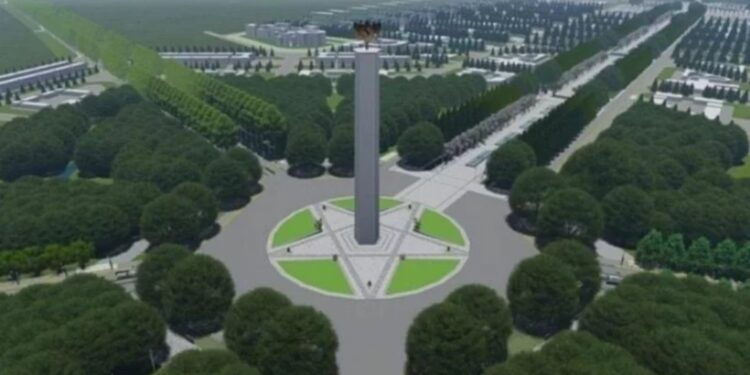 Ilustrasi - Bagian dari desain ibu kota negara. (MASAPNEWS/ANT/Paparan Kementerian PUPR)