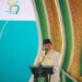 Menteri Koordinator Bidang Perekonomian Airlangga Hartarto saat memberikan sambutan pada acara Puncak Hari Lahir Nahdlatul Ulama (Harlah NU) ke-99 Wilayah Barat Indonesia di Jakabaring Sport City, Palembang, Jumat (4/3/2022). (MASAPNEWS/ANT/HO-Kemenko Perekonomian)