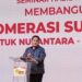 Menteri BUMN Erick Thohir dalam seminar hasil kajian Membangun Aglomerasi Sumatera Bagian Selatan (Sumbagsel) di Jakarta, Sabtu (12/3/2022). (MASAPNEWS/ANT)