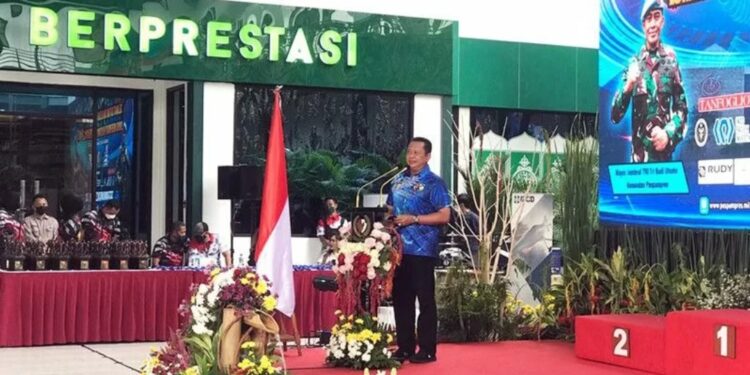 Ketua MPR RI Bambang Soesatyo dalam upacara pembukaan Piala Danpaspampres 2022 di Lapangan Tembak Senayan, Minggu (13/3/2022). (MASAPNEWS/ANT)