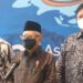Wakil Presiden RI Ma'ruf Amin menyampaikan pernyataan didampingi Menteri Koordinator Bidang Perekonomian Airlangga Hartarto (kanan) dan Wakil Gubernur NTT Josef Nae Soi (kiri) membuka acara The 2nd Asia International Water Week (AIWW) di Labuan Bajo, Nusa Tenggara Timur, Senin (14/3/2022). (MASAPNEWS/ANT)