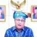 Gubernur Bank Indonesia (BI) Perry Warjiyo yang berpartisipasi secara daring di Jakarta, Rabu (30/03/2022), dalam Pembukaan Gerakan Nasional (Gernas) BBI, BWI, dan GMP Kepulauan Riau 2022. (MASAPNEWS/ANT)