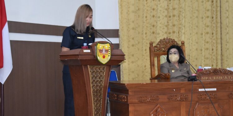 Juru bicara Fraksi Partai Golkar DPRD Kabupaten Gumas, Yuniwa. (IST)