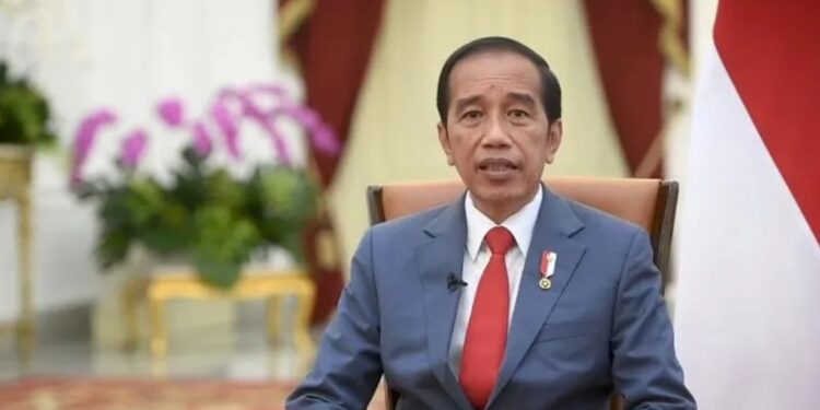 Tangkapan layar Presiden Joko Widodo memberikan keterangan pers terkait Pelantikan KPU dan Bawaslu yang dipantau secara virtual melalui akun YouTube Sekretariat Presiden, Selasa (12/4/2022) (MASAPNEWS/ANT)