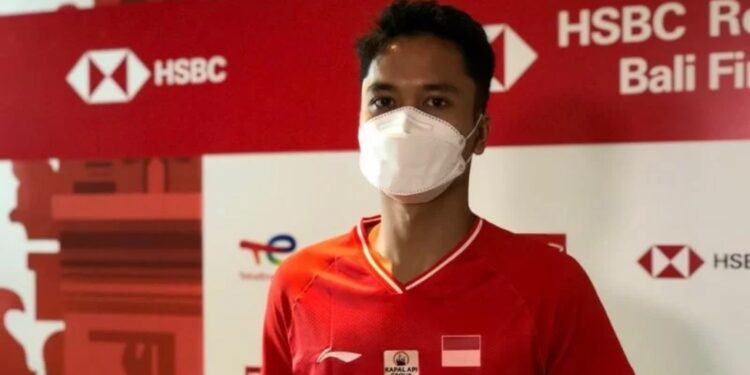 Arsip - Anthony Sinisuka Ginting saat akan berlaga pada turnamen Indonesia Masters 2021 di Nusa Dua, Bali, 16-21 November. (MASAPNEWS/ANT)