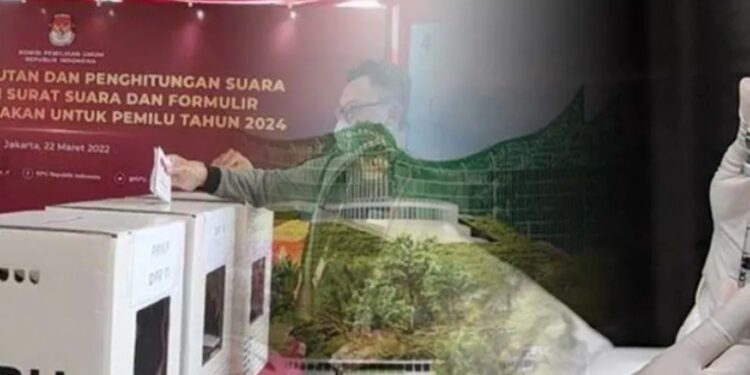 Ilustrasi - simulasi Pemilu 2024