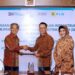 Penandatanganan Perjanjian Kerja Sama (PKS) Penyediaan Infrastruktur SPKLU di Area BNI di Jakarta, Selasa (26/04/2022). (MASAPNEWS/ANT/HO-BNI)