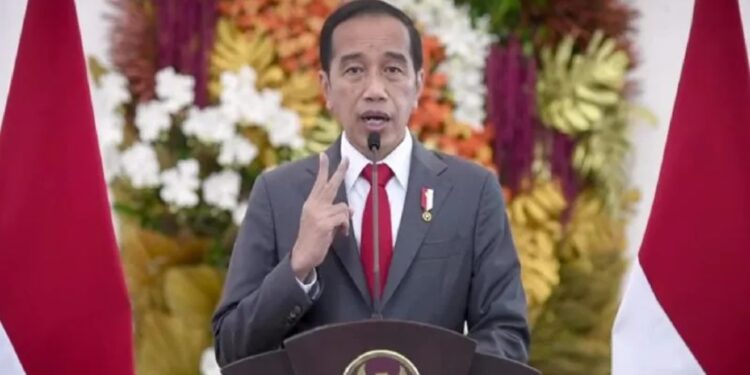 Tangkap layar Presiden Jokowi menyampaikan pernyataan resmi mengenai presidensi G20 di Istana Bogor, Jumat (29/4/2022). (MASAPNEWS/ANT)