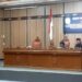 Bupati Halikinnor hadir dalam rapat paripurna DPRD terkait Raperda tentang Penyelenggaraan Perpustakaan dan Raperda tentang Air Limbah Domestik, Senin (9/5/2022). (ANT/IST)