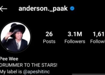 Foto profil musisi Anderson .Paak (ANT/Screenshoot Instagram @anderson._paak)