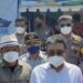 Direktur Perencanaan, Pengembangan, dan Manajemen Risiko BPJS Kesehatan, Mahlil Rubby (kedua kanan) di rest area Ahad (8/5/2022). (MASAPNEWS/ANT/HO-BPJS Kesehatan)