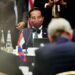Presiden Joko Widodo dan sejumlah pemimpin negara ASEAN bertemu dengan para pengusaha Amerika Serikat (AS) di Intercontinental the Willard Hotel, Washington DC, Kamis (12/5/2022). (MASAPNEWS/ANT/HO-Biro Pers Setpres)