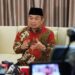 Ketua Fraksi PKS DPR, Jazuli Juwaini, berbicara pada jurnalis dalam konferensi pers di Jakarta, Jumat. (MASAPNEWS/ANT/HO-F-PKS DPR)