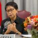 Menteri Luar Negeri RI Retno Marsudi menghadiri pertemuan para menlu G7 yang berlangsung secara daring pada Jumat (13/5/2021). (MASAPNEWS/ANT/HO-Kemlu RI)