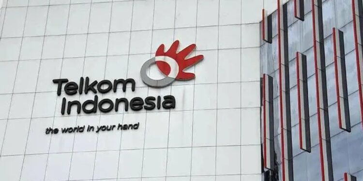 Logo Telkom di gedung PT Telkom Indonesia Tbk. (MASAPNEWS/ANT/HO-PT Telkom Indonesia)