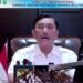 Tangkapan layar Menko Kemaritiman dan Investasi Luhut Binsar Pandjaitan dalam Peluncuran Gerakan Nasional Bangga Buatan Indonesia Bangka Belitung 2022. (MASAPNEWS/ANT/Youtube Kementerian Perdagangan)