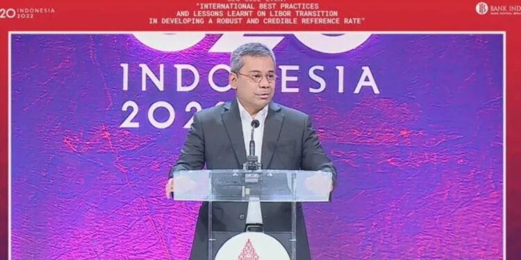 Tangkapan layar - Wamenkeu Suahasil Nazara dalam G20 Side Event “International Best Practices and Lesson Learnt on LIBOR” yang dipantau di Jakarta, Senin (13/6/2022). (MASAPNEWS/ANT)
