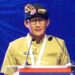 Tangkapan layar - Menteri Pariwisata dan Ekonomi Kreatif Sandiaga Uno saat memberikan sambutan dalam perhelatan Asian Venture Philanthropy Network (AVPN) Global Conference 2022 di Bali, Selasa (21/6/2022). (MASAPNEWS/ANT)