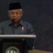 Tangkapan layar Wakil Presiden RI Ma'ruf Amin memberikan sambutan pada acara peresmian Gedung Pusat Studi Islam dan Bahasa Arab (PUSIBA), di Bekasi, Jawa Barat, Rabu (22/6/2022). (MASAPNEWS/ANT)