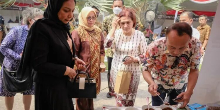 Suasana Indonesia Premium Coffee Expo & Forum 2022 di Plaza Lapangan Banteng Jakarta Pusat, Jumat (24/6/2022). (MASAPNEWS/ANT/HO-Kemenko Perekonomian)