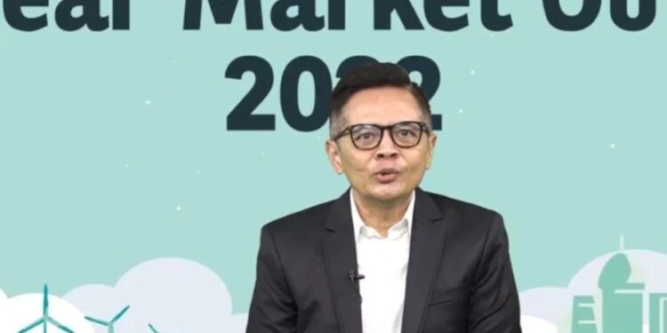 Tangkapan layar Presiden Direktur Priyo Santoso BNP Paribas Asset Management saat memberikan keterangan dalam jumpa pers daring yang dipantau di Jakarta, Selasa. (MASAPNEWS/ANT)