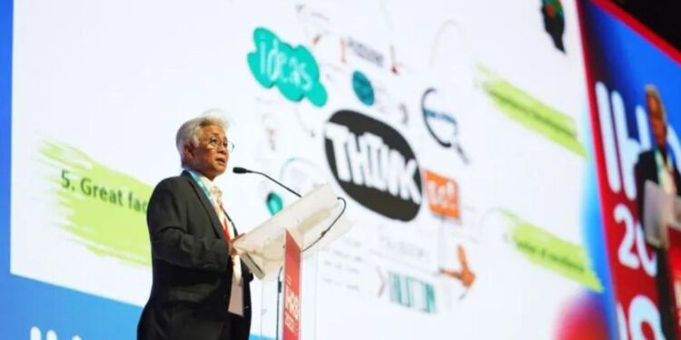 Kepala SKK Migas Dwi Soetjipto dalam acara The 12th Indonesian Human Resource Summit (IHRS) di Badung, Bali, Selasa (28/6/2022). (MASAPNEWS/ANT/HO-SKK Migas)