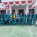 Bupati Gunung Mas Jaya S Monong, Wakil Bupati Efrensia LP Umbing, dan lainnya bersama kontingen Gunung Mas untuk ajang Popprov Kalteng di Kuala Kurun, Jumat, (24/6/2022). (Foto : Disdikpora Gunung Mas)