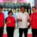 Sekretaris Komisi I DPRD Ardiansyah dan Ketua DPRD Kotim Rinie usia menghadiri pelantikan pengurus Percasi Kalteng, Senin (5/7/2022). (ANT/IST)