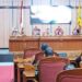 Anggota Bapemperda DPRD Kotim Bardiansyah membacakan pengajuan tiga rancangan peraturan daerah dalam rapat paripurna DPRD, Senin (25/7/2022). (ANT)