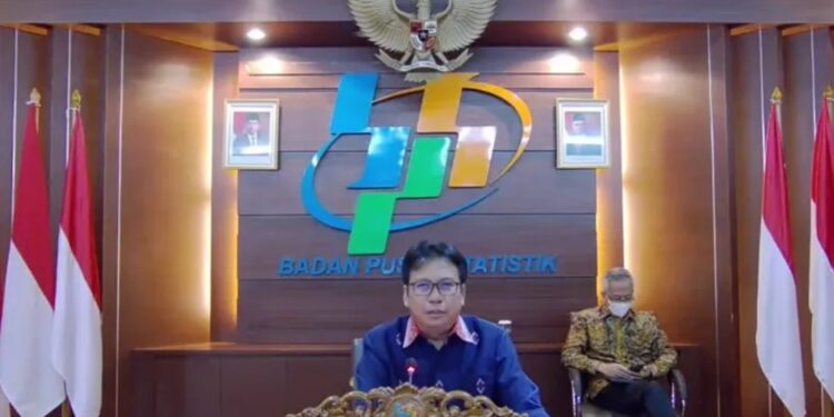 Tangkapan layar Kepala BPS Margo Yuwono dalam konferensi pers, Jumat (1/7/2022). (MASAPNEWS/ANT)