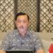 Tangkapan layar Menteri Koordinator Bidang Maritim dan Investasi (Menkomarves) Luhut Binsar Pandjaitan dalam webinar Festival Ekonomi Keuangan Digital Indonesia 2022 yang dipantau di Jakarta, Senin (11/7/2022). (MASAPNEWS/ANT)