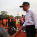 Menteri Koordinator Bidang Pembangunan Manusia dan Kebudayaan (Menko PMK) Muhadjir Effendy saat meninjau persiapan atlet Indonesia jelang ASEAN Para Games 2022 di Solo, Jumat (29/7/2022). (MASAPNEWS/ANT/HO-Kemenko PMK)