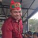 Perwakilan AMGM dan MGMB, Yepta Diharja menyapa tamu yang hadir saat jumpa pers di Kuala Kurun, Selasa (5/7/2022). (MASAPNEWS/GCM)