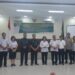 Ketua DPRD Gumas Akerman Sahidar saat foto bersama dengan Wabup Gumas, dan unsur Forkopimda setempat di kantor PN Kuala Kurun, Rabu (20/7/2022). (MASAPNEWS/HY)
