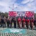 Kepala Kejaksaan Negeri Gumas Nixon Nikolaus Nila bersama jajarannya saat foto bersama dalam rangka HBA ke-62 yang diperingati secara sederhana, Jumat (22/7/2022). (MASAPNEWS/HY)