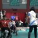 Tim Boccia Indonesia sedang bertanding di Fakultas Keolahragaan (FKOR) UNS Solo, Minggu (31/7/2022). (MASAPNEWS/ANT)