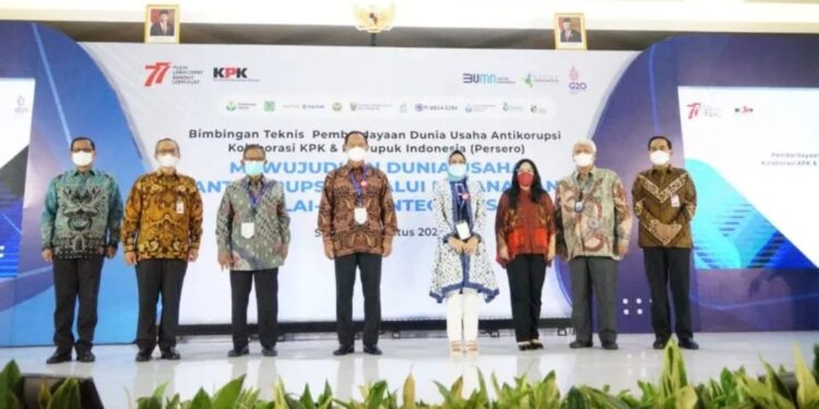 PT Pupuk Indonesia (Persero) menyelenggarakan Bimbingan Teknis (Bimtek) Antikorupsi di Plaza Pupuk Kaltim Jakarta, Selasa (2/8/2022). (MASAPNEWS/ANT/HO-Pupuk Indonesia)