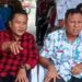 Wakil Ketua Komisi III, Dadang Siswanto bersama Wakil Ketua I DPRD Kotawaringin Timur Rudianur saat menghadiri pelepasan purna tugas Lurah Baamang Hulu, Paliansyah pada Senin (1/8/2022). (MASAPNEWS/ANT)