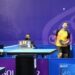 Atlet tenis meja Indonesia David Yacob saat pertandingan babak final nomor TT10 tunggal putra, di Solo Techno Park Surakarta, Jumat (5/8/2022). (MASAPNEWS/ANT)