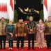 Ketua MPR RI Bambang Soesatyo (kedua dari kanan), hadir dalam rapat konsultasi para ketua lembaga tinggi negara termasuk Presiden Joko Widodo, di Istana Negara, Jakarta, Jumat (12/8/2022). (MASAPNEWS/ANT/HO-MPR RI)